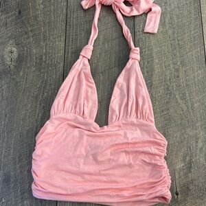 Pink Halter edikted top